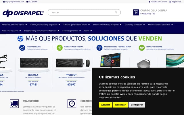 Screenshot of dispapel.com