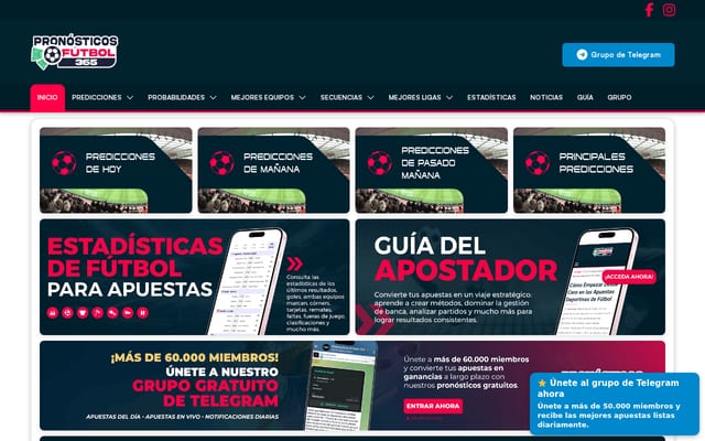 Screenshot of pronosticosfutbol365.com