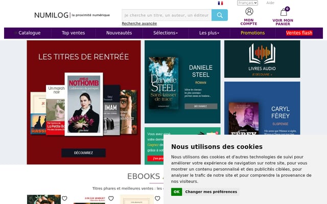Screenshot of numilog.com