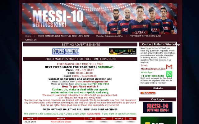 Screenshot of messi-10.com