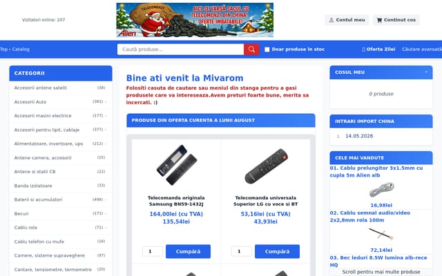Screenshot of mivarom.ro