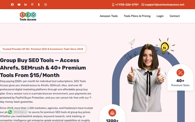 Screenshot of seotoolsaccess.net
