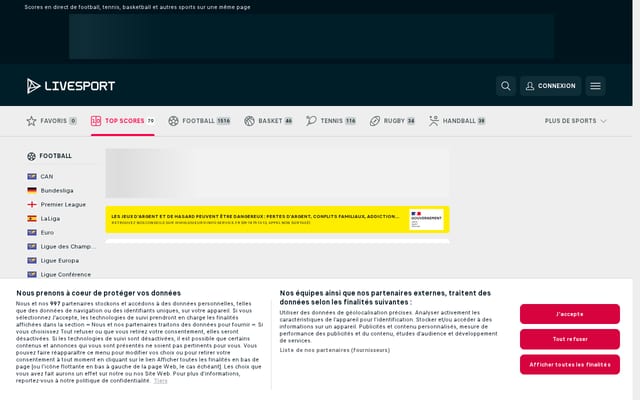 Screenshot of livesport.com