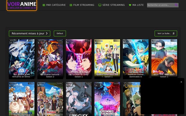 Screenshot of voiranime.diy