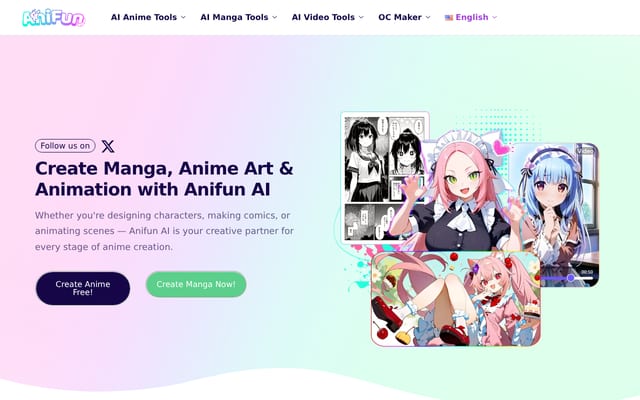 Screenshot of anifun.ai