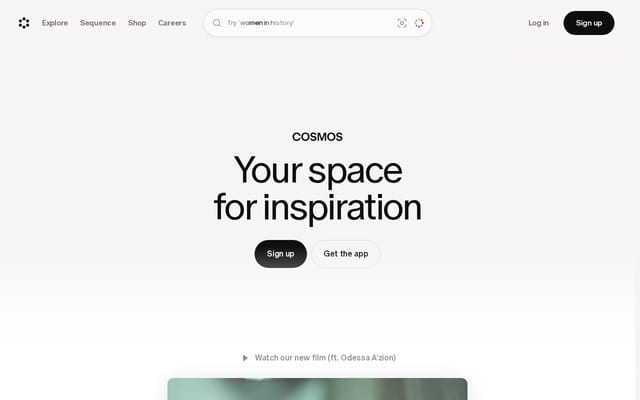 Screenshot of cosmos.so