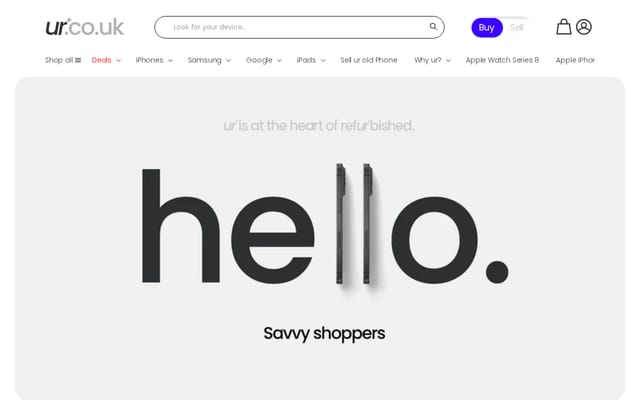 Screenshot of ur.co.uk