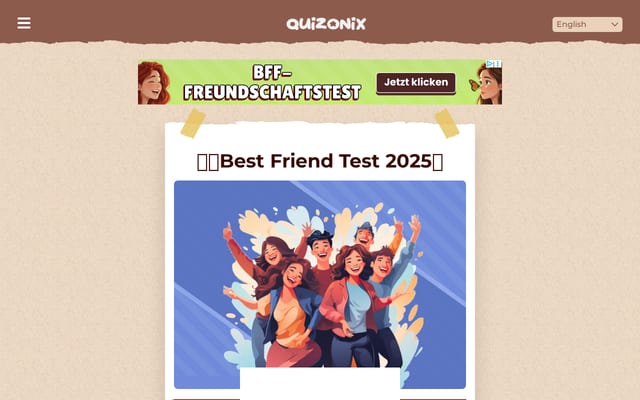 Screenshot of quizonix.com