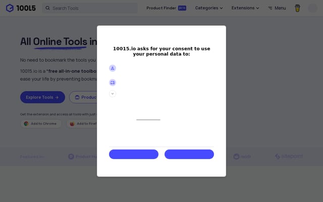 Screenshot of 10015.io