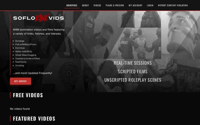 Screenshot of soflokinkvids.com