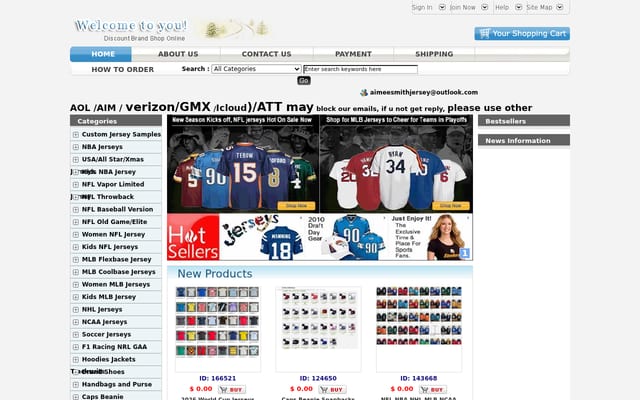 Screenshot of aimeesmithstore.com