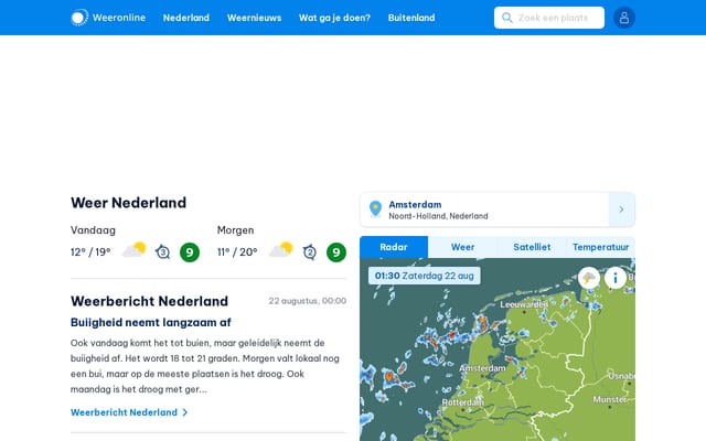 Screenshot of weeronline.nl