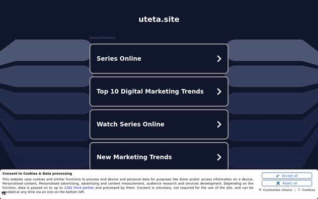 Screenshot of uteta.site