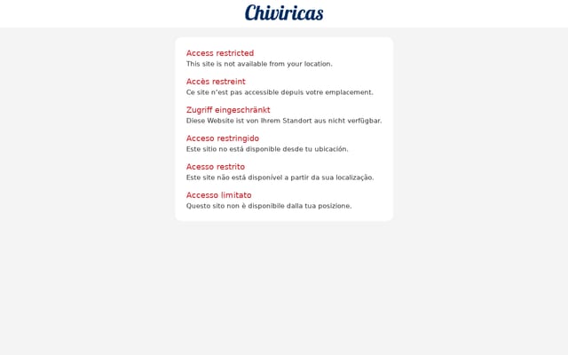 Screenshot of chiviricas.com
