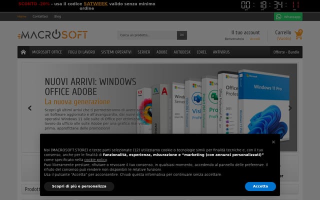 Screenshot of macrosoft.store