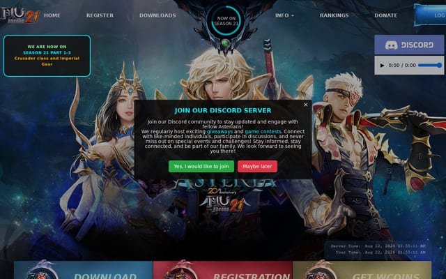 Screenshot of asteriamu.com