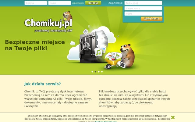 Screenshot of chomikuj.pl
