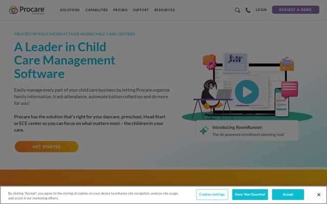 Screenshot of procaresoftware.com