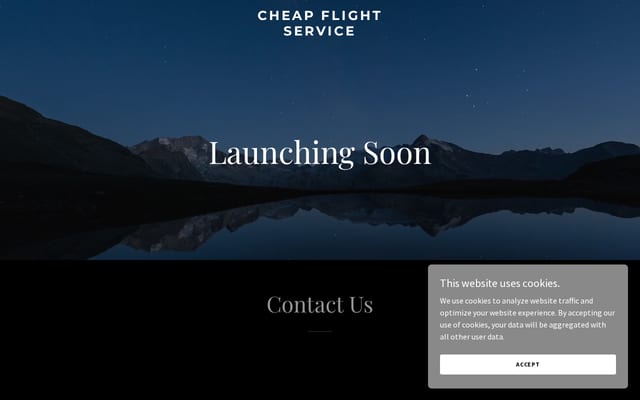 Screenshot of cheapflightservice.com