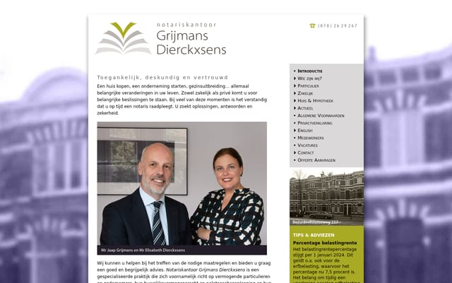 Screenshot of gdnotaris.nl