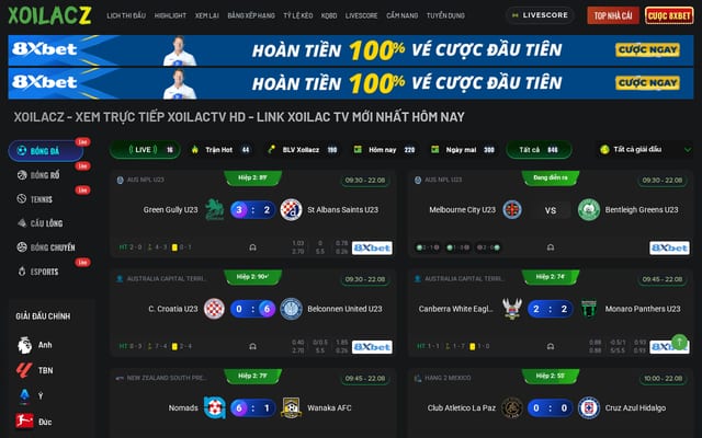 Screenshot of xoilaczzs.tv