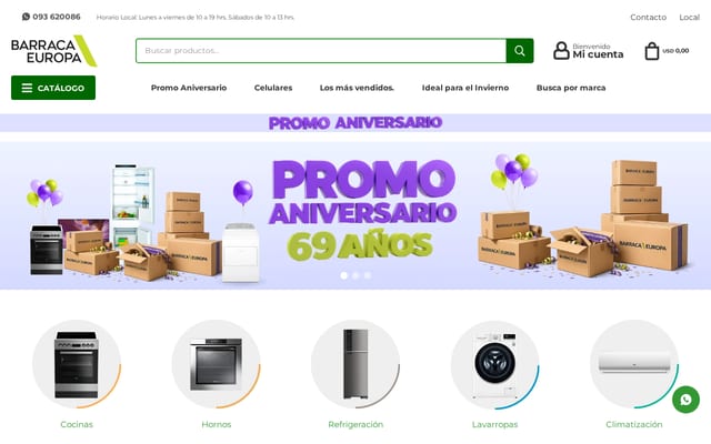 Screenshot of barracaeuropa.com.uy