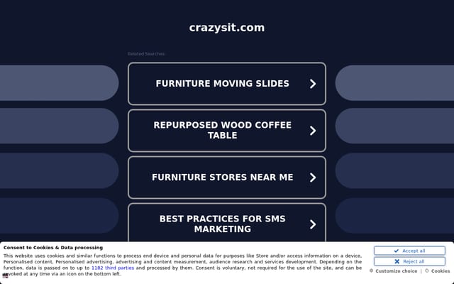 Screenshot of crazysit.com