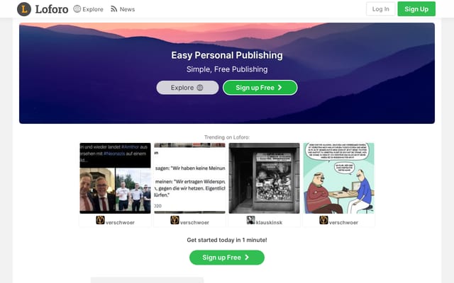Screenshot of loforo.com