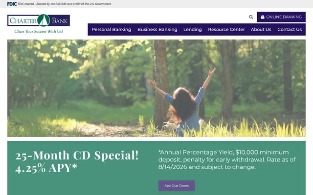 Screenshot of charterbanker.com