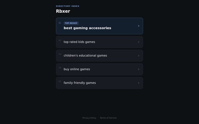 Screenshot of rbxer.com