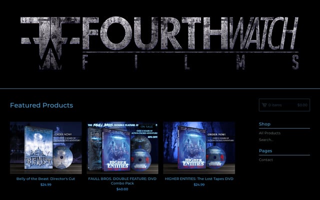 Screenshot of fourthwatchfilms.bigcartel.com