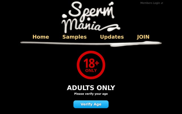 Screenshot of spermmania.com