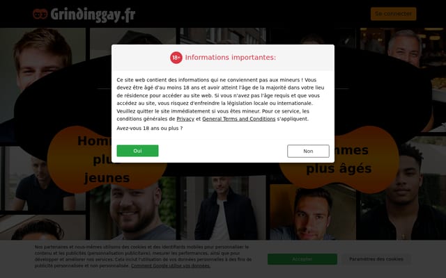 Screenshot of grindinggay.fr