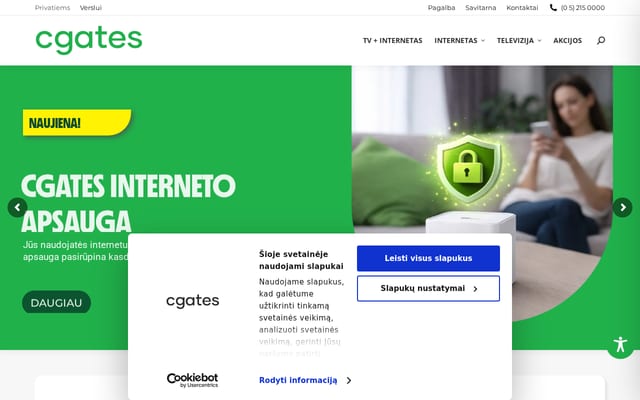 Screenshot of cgates.lt