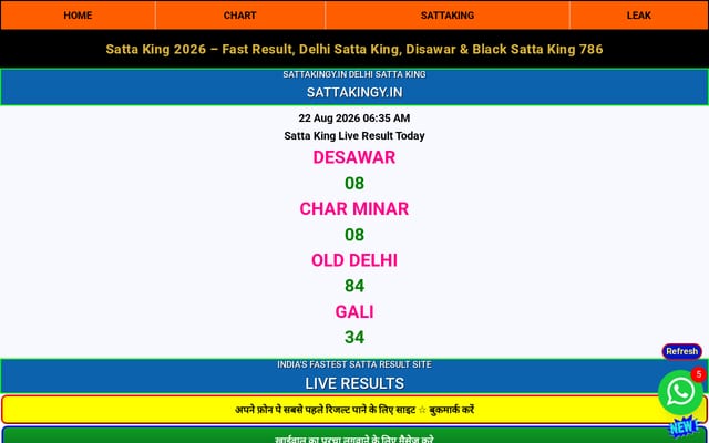 Screenshot of sattakingy.in
