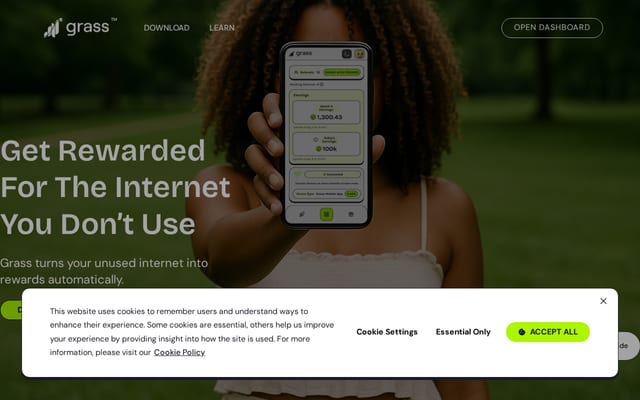Screenshot of grass.io