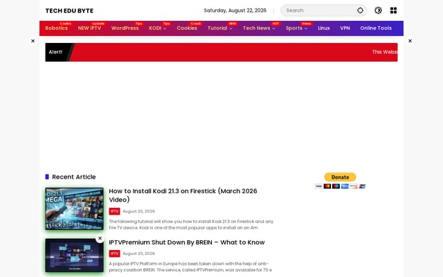 Screenshot of techedubyte.com