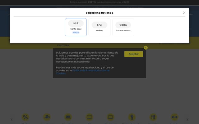 Screenshot of tiendaamiga.com.bo