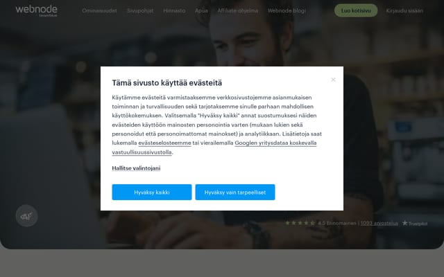 Screenshot of webnode.fi