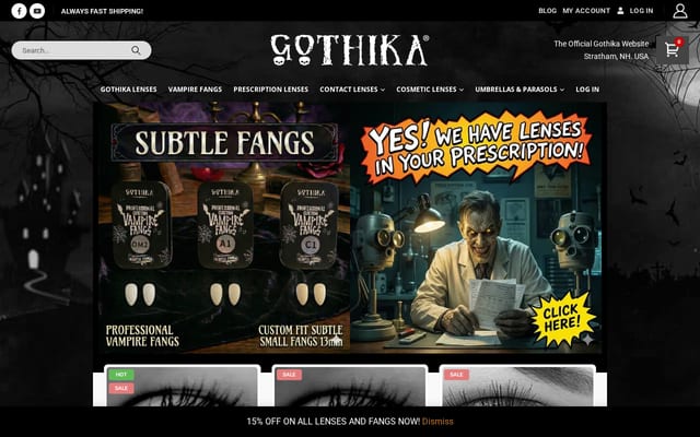 Screenshot of gothika.com