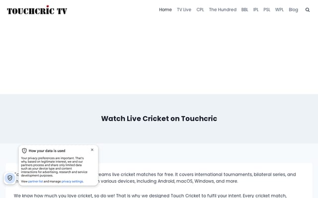 Screenshot of cricmela.com