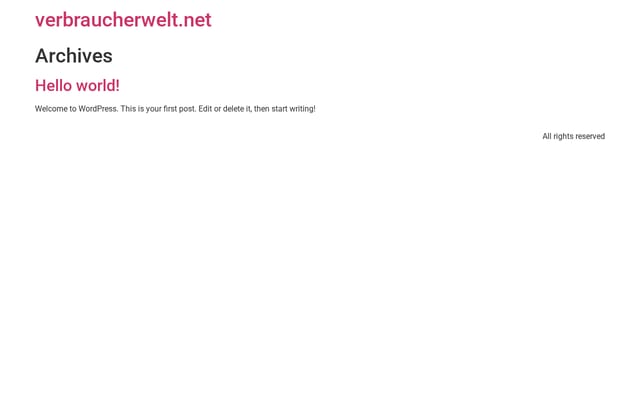 Screenshot of verbraucherwelt.net