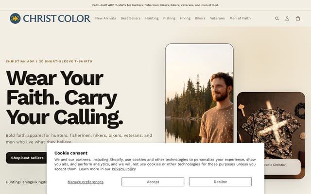 Screenshot of christcolor.com
