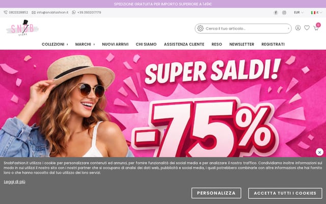 Screenshot of snobfashion.it