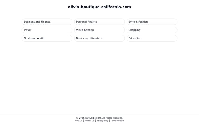 Screenshot of olivia-boutique-california.com