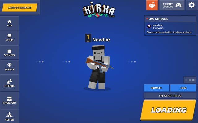 Screenshot of kirka.io