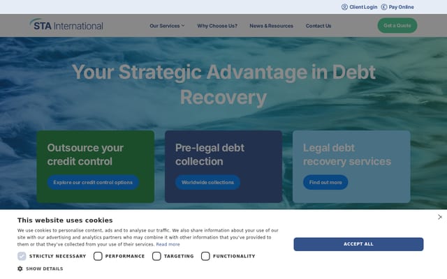 Screenshot of staonline.com