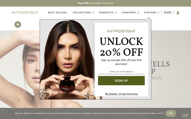 Screenshot of introstem.com