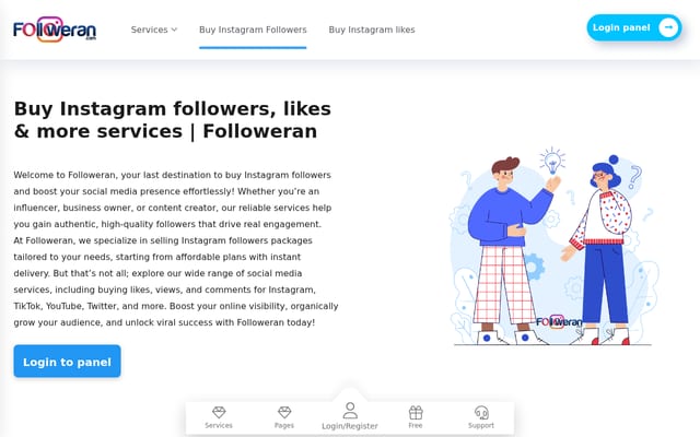 Screenshot of followeran.com