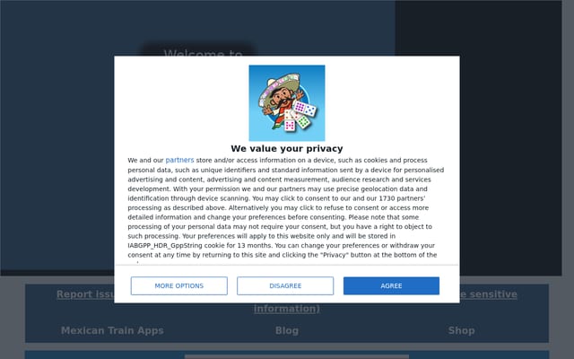 Screenshot of mexicantrain.com